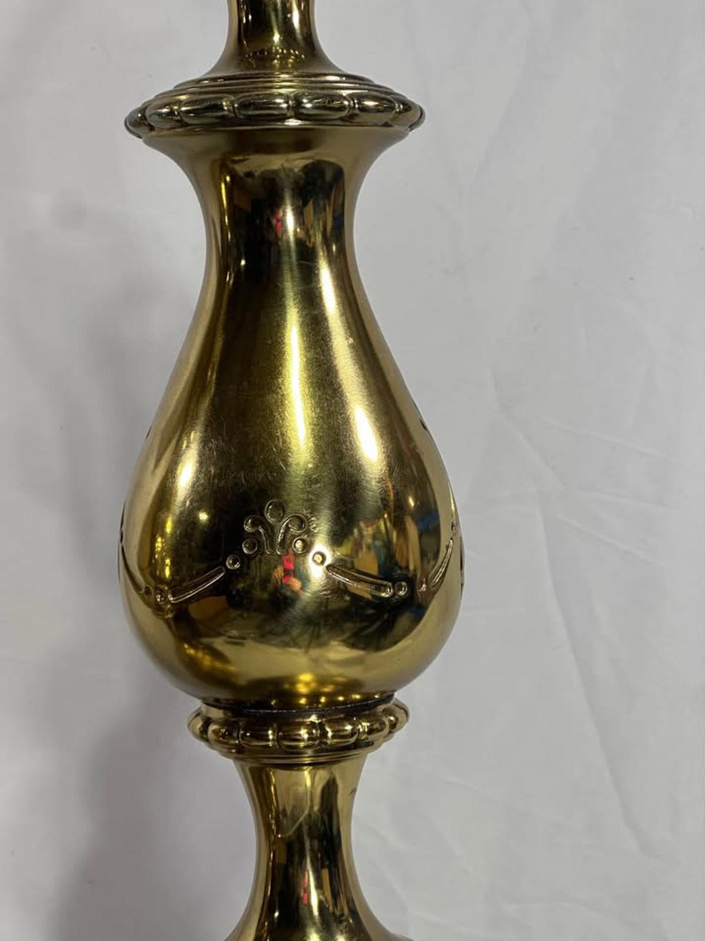 Pair of vintage ornate Brass Table Lamps (Traditional)