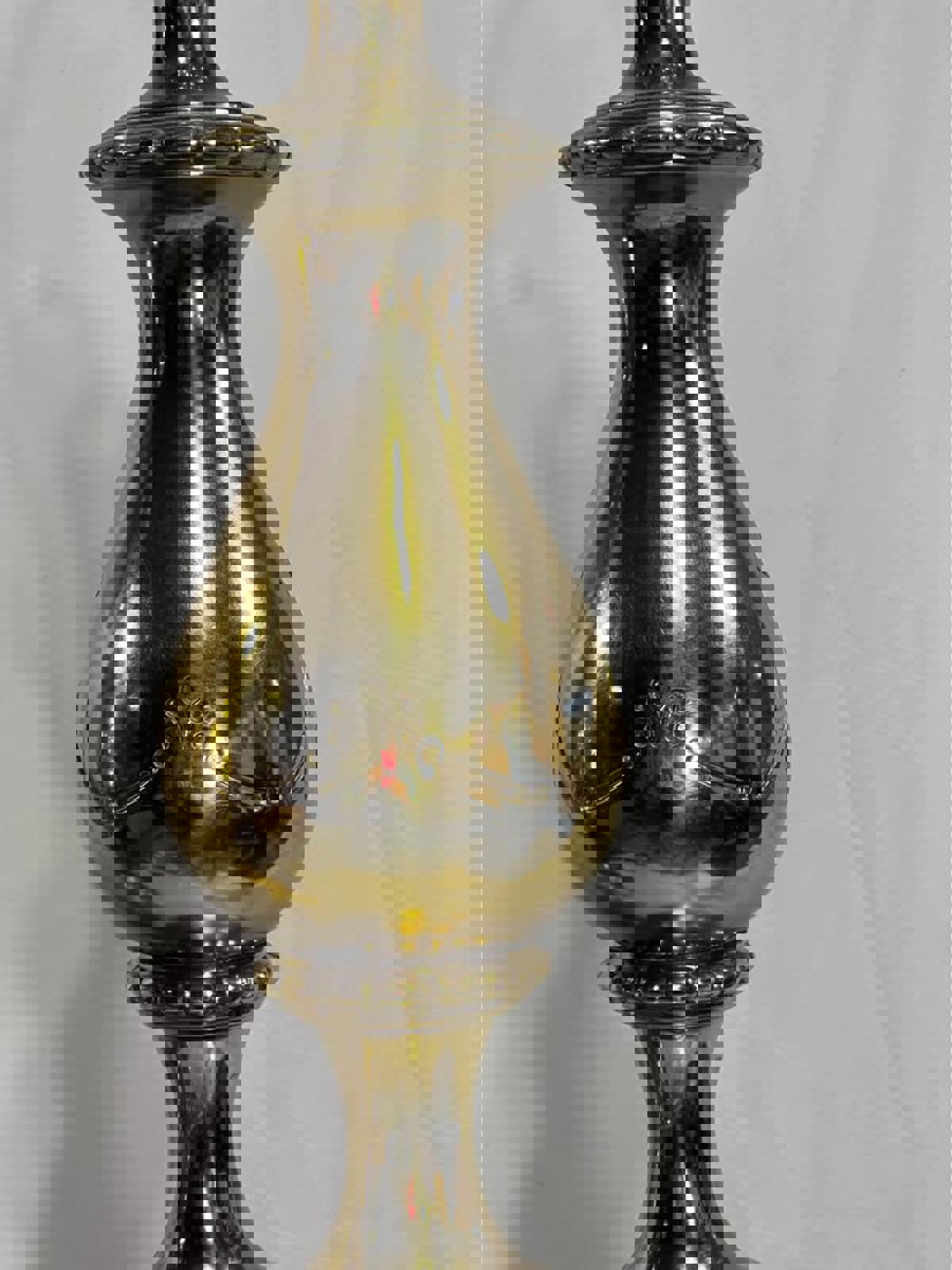 Pair of vintage ornate Brass Table Lamps (Traditional)